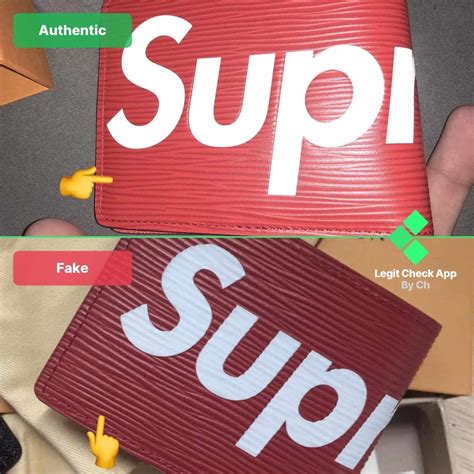 supreme louis vuitton wallet black real vs fake|supreme x lv wallet.